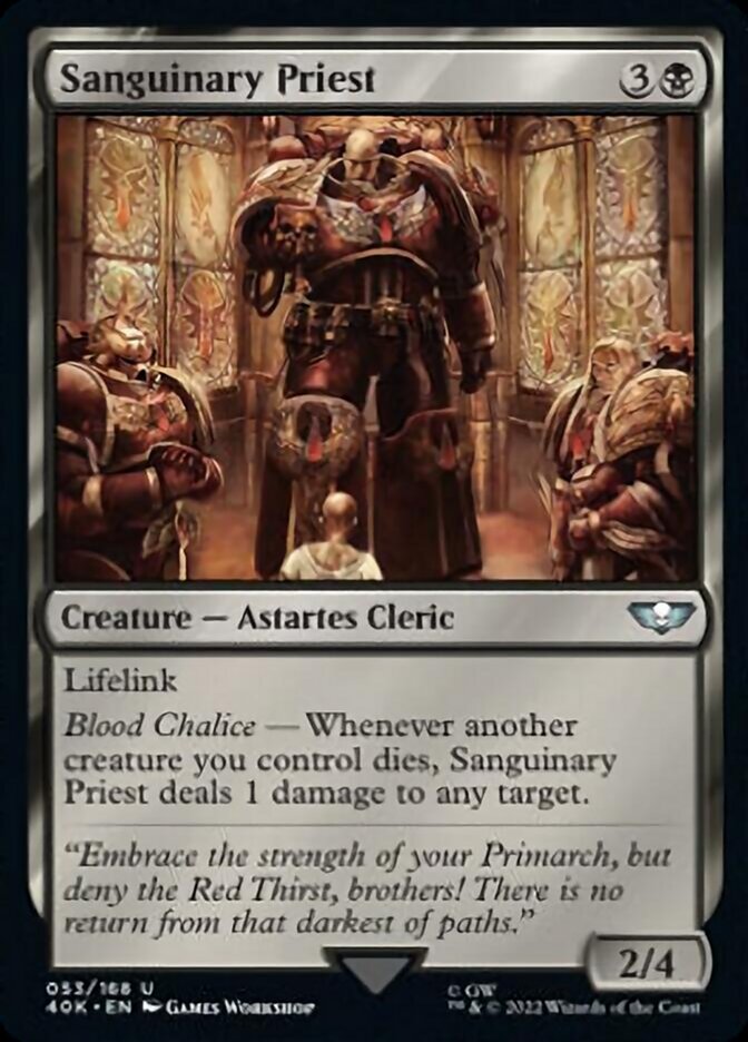 Sanguinary Priest (Surge Foil) [Warhammer 40,000] | Card Merchant Takapuna