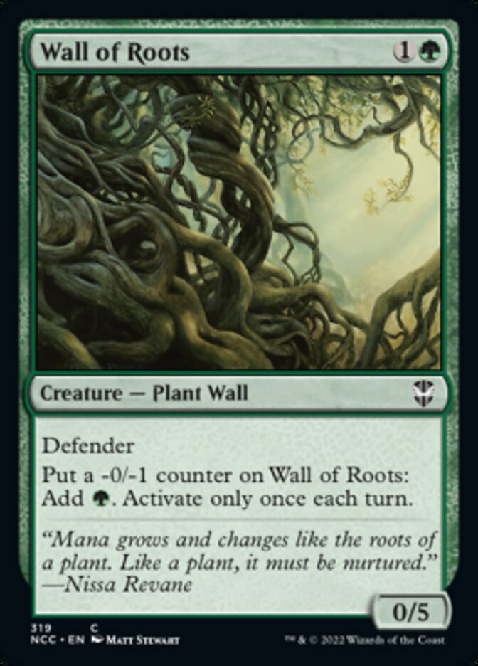 Wall of Roots [Streets of New Capenna Commander] | Card Merchant Takapuna