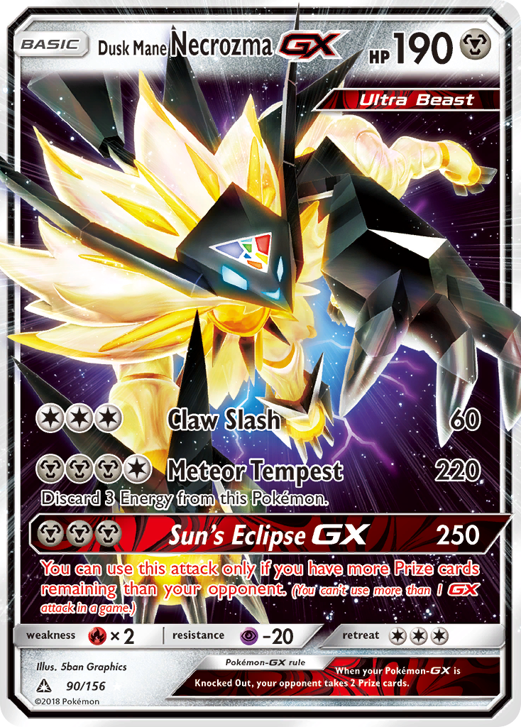 Dusk Mane Necrozma GX (90/156) [Sun & Moon: Ultra Prism] | Card Merchant Takapuna