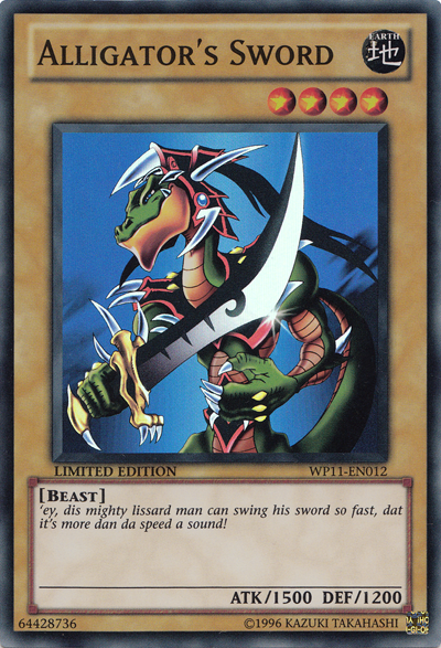 Alligator's Sword [WP11-EN012] Super Rare | Card Merchant Takapuna