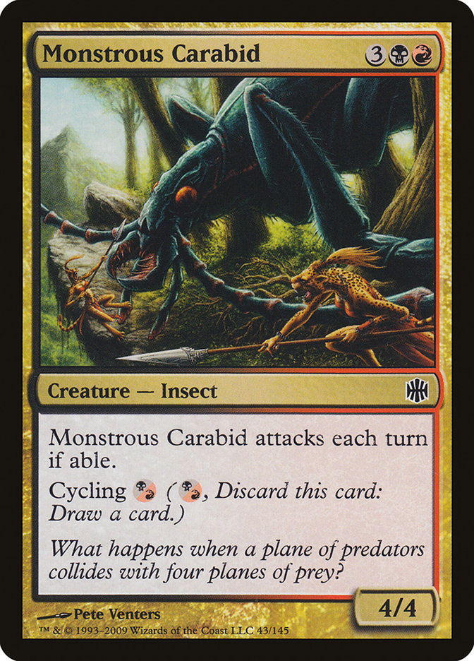 Monstrous Carabid [Alara Reborn] | Card Merchant Takapuna