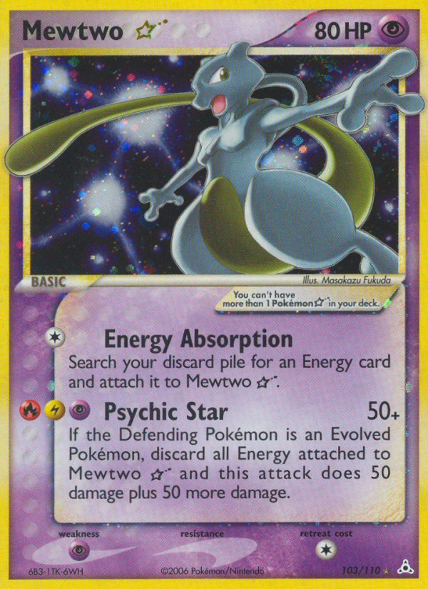 Mewtwo Star (103/110) [EX: Holon Phantoms] | Card Merchant Takapuna