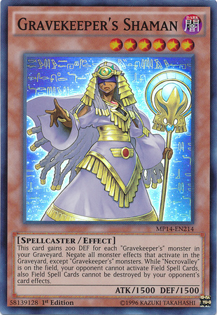 Gravekeeper's Shaman [MP14-EN214] Super Rare | Card Merchant Takapuna