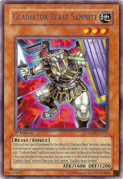 Gladiator Beast Samnite [CRMS-EN027] Rare | Card Merchant Takapuna