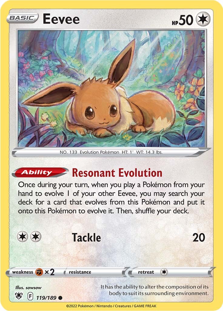 Eevee (119/189) [Sword & Shield: Astral Radiance] | Card Merchant Takapuna