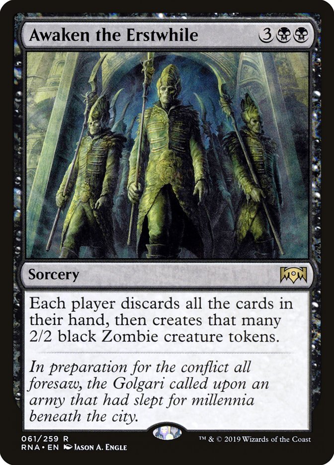 Awaken the Erstwhile [Ravnica Allegiance] | Card Merchant Takapuna