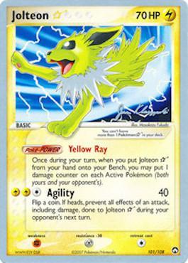 Jolteon Star (101/108) (Psychic Lock - Jason Klaczynski) [World Championships 2008] | Card Merchant Takapuna