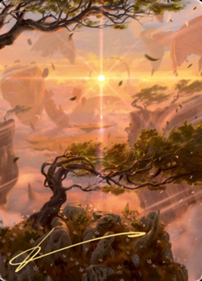 Windswept Heath Art Card (Gold-Stamped Signature) [Zendikar Rising Art Series] | Card Merchant Takapuna