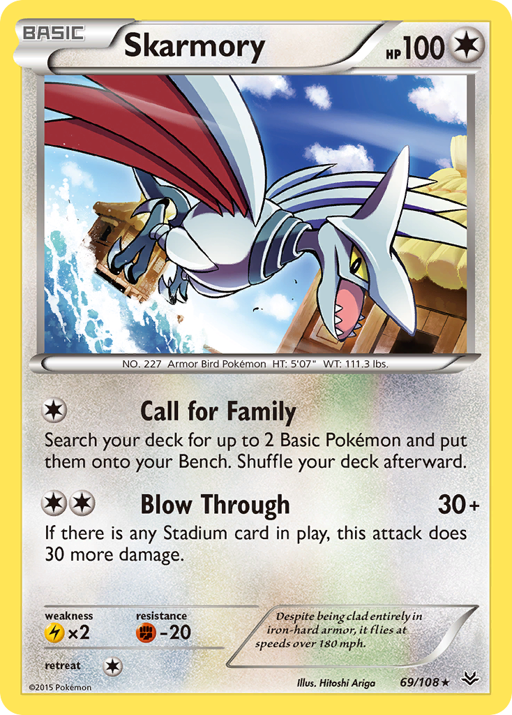 Skarmory (69/108) [XY: Roaring Skies] | Card Merchant Takapuna