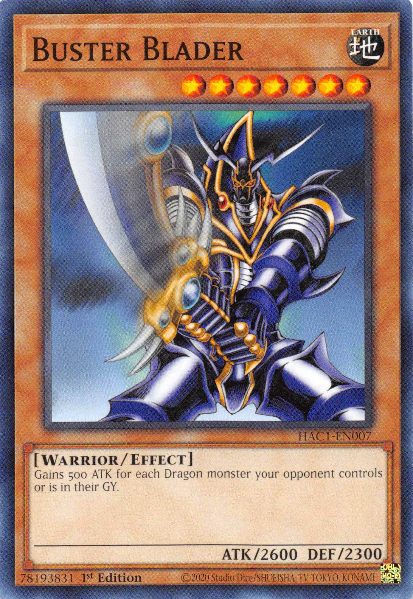 Buster Blader (Duel Terminal) [HAC1-EN007] Parallel Rare | Card Merchant Takapuna