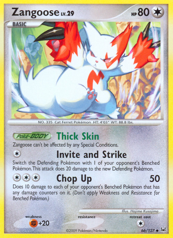 Zangoose (66/127) [Platinum: Base Set] | Card Merchant Takapuna