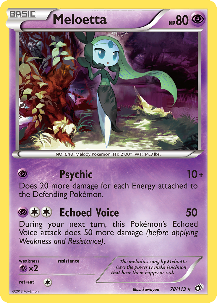 Meloetta (78/113) [Black & White: Legendary Treasures] | Card Merchant Takapuna