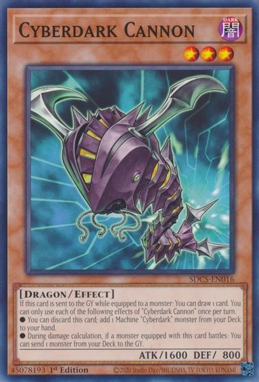 Cyberdark Cannon [SDCS-EN016] Common | Card Merchant Takapuna