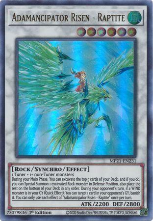 Adamancipator Risen - Raptite [MP21-EN231] Ultra Rare | Card Merchant Takapuna