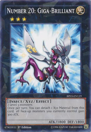 Number 20: Giga-Brilliant [BP03-EN119] Shatterfoil Rare | Card Merchant Takapuna