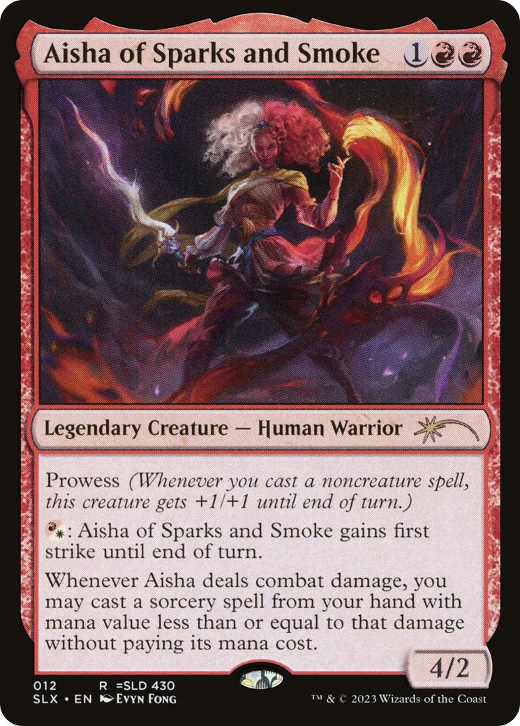 Aisha of Sparks and Smoke [Secret Lair: Universes Within] | Card Merchant Takapuna