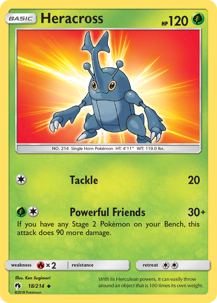 Heracross (18/214) [Sun & Moon: Lost Thunder] | Card Merchant Takapuna