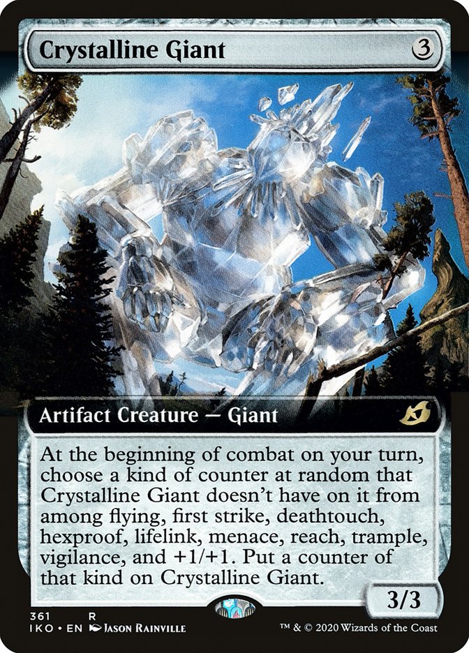 Crystalline Giant (Extended Art) [Ikoria: Lair of Behemoths] | Card Merchant Takapuna