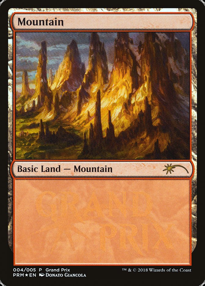 Mountain (2018d) [Grand Prix Promos] | Card Merchant Takapuna