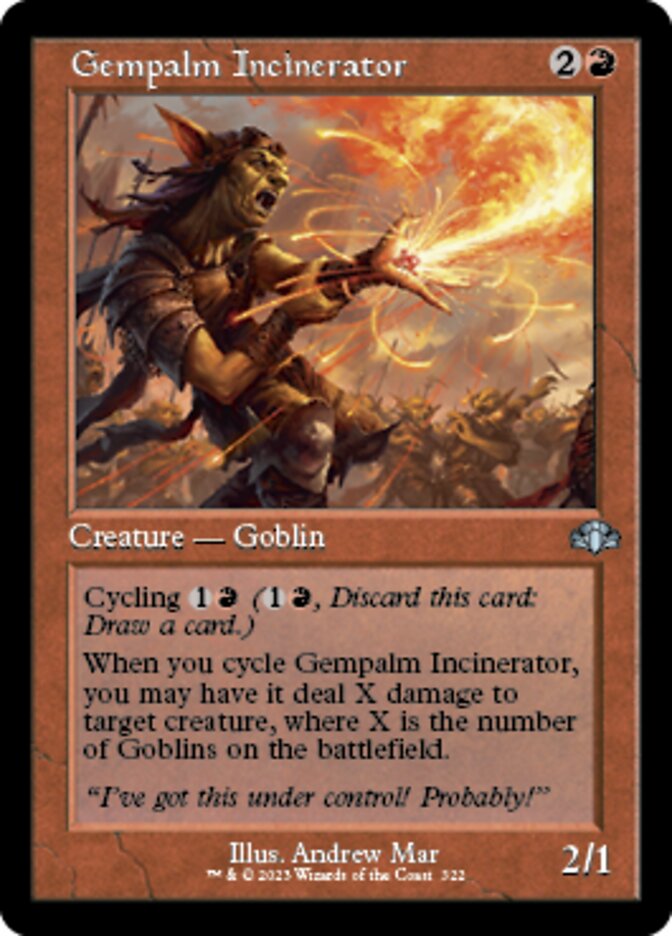 Gempalm Incinerator (Retro) [Dominaria Remastered] | Card Merchant Takapuna