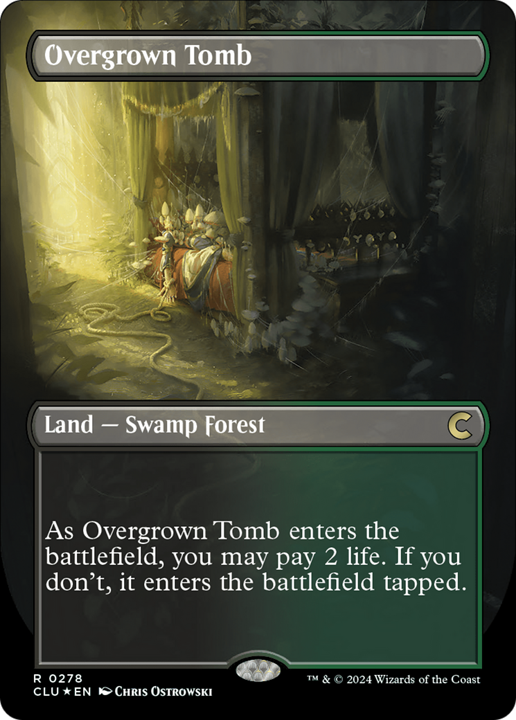 Overgrown Tomb (Borderless) [Ravnica: Clue Edition] | Card Merchant Takapuna