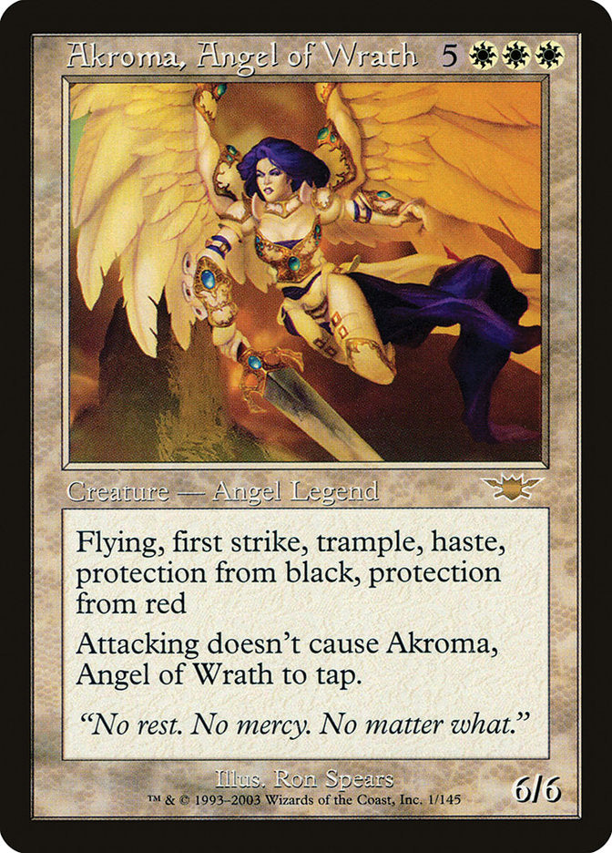 Akroma, Angel of Wrath [Legions] | Card Merchant Takapuna