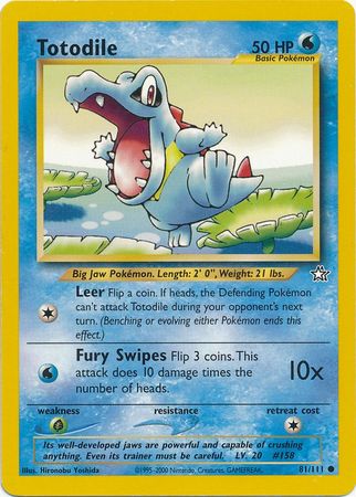 Totodile (81/111) [Neo Genesis Unlimited] | Card Merchant Takapuna