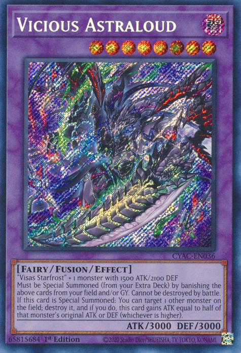 Vicious Astraloud [CYAC-EN036] Secret Rare | Card Merchant Takapuna