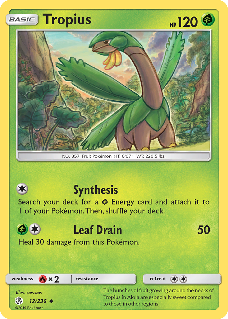 Tropius (12/236) [Sun & Moon: Cosmic Eclipse] | Card Merchant Takapuna