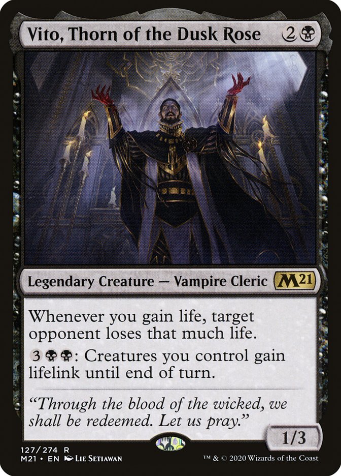 Vito, Thorn of the Dusk Rose [Core Set 2021] | Card Merchant Takapuna