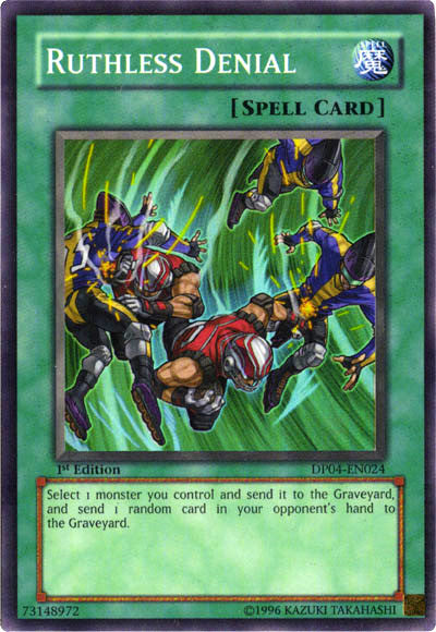 Ruthless Denial [DP04-EN024] Super Rare | Card Merchant Takapuna