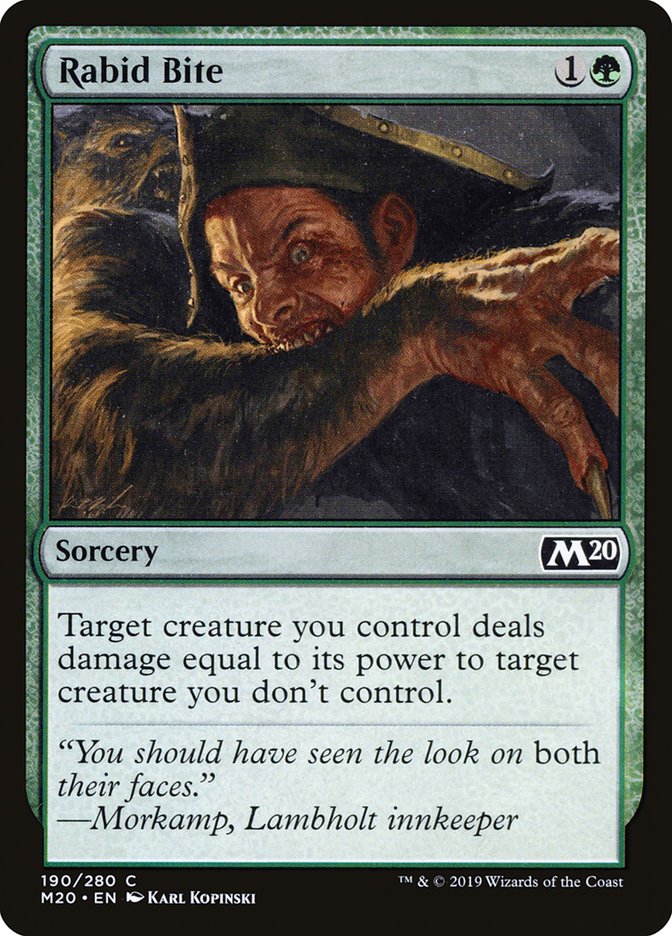 Rabid Bite [Core Set 2020] | Card Merchant Takapuna