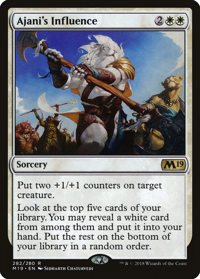 Ajani's Influence [Core Set 2019] | Card Merchant Takapuna