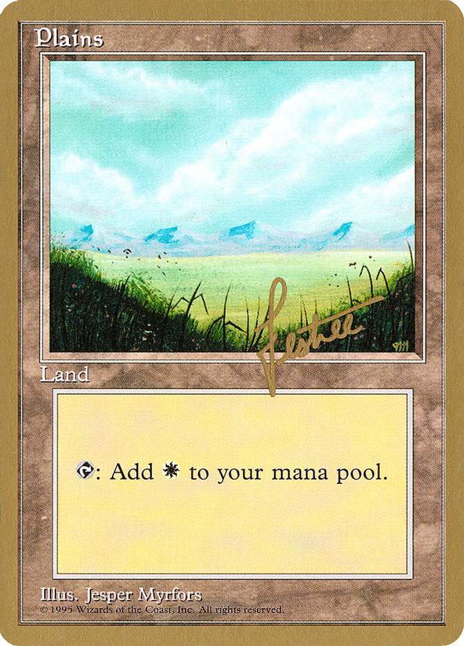 Plains (bl366) (Bertrand Lestree) [Pro Tour Collector Set] | Card Merchant Takapuna