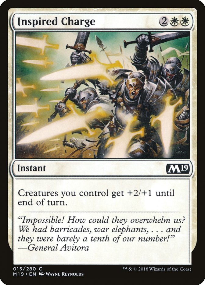 Inspired Charge [Core Set 2019] | Card Merchant Takapuna