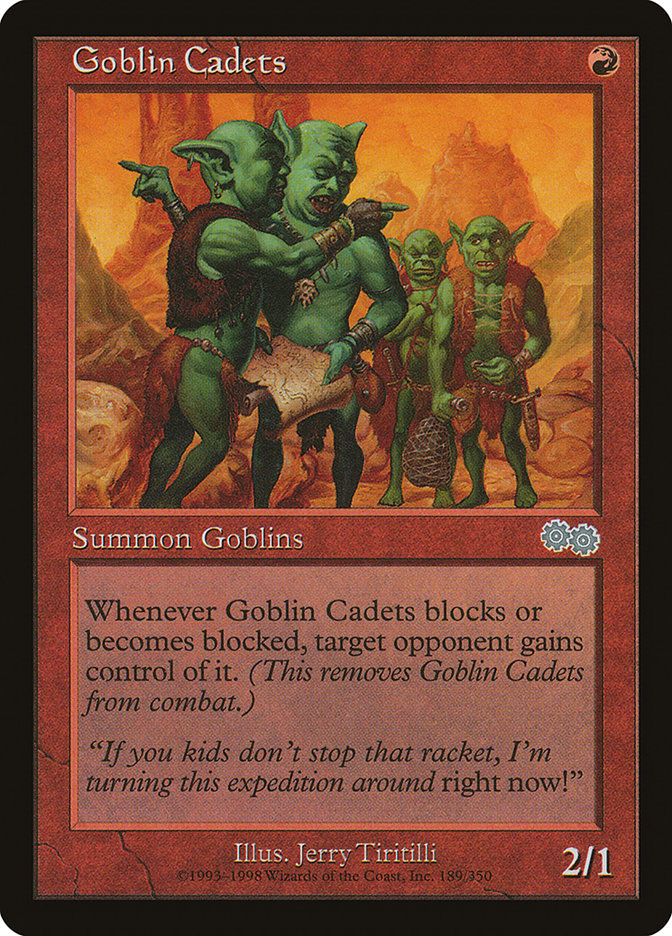 Goblin Cadets [Urza's Saga] | Card Merchant Takapuna