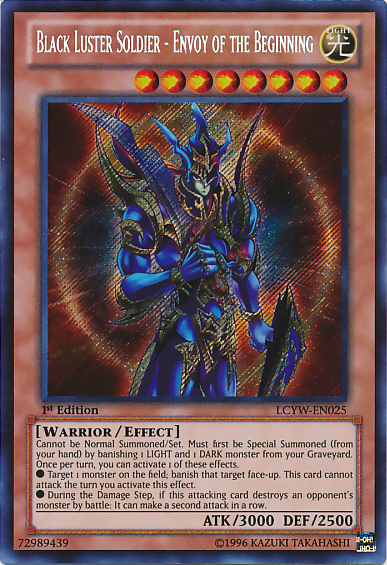 Black Luster Soldier - Envoy of the Beginning [LCYW-EN025] Secret Rare | Card Merchant Takapuna