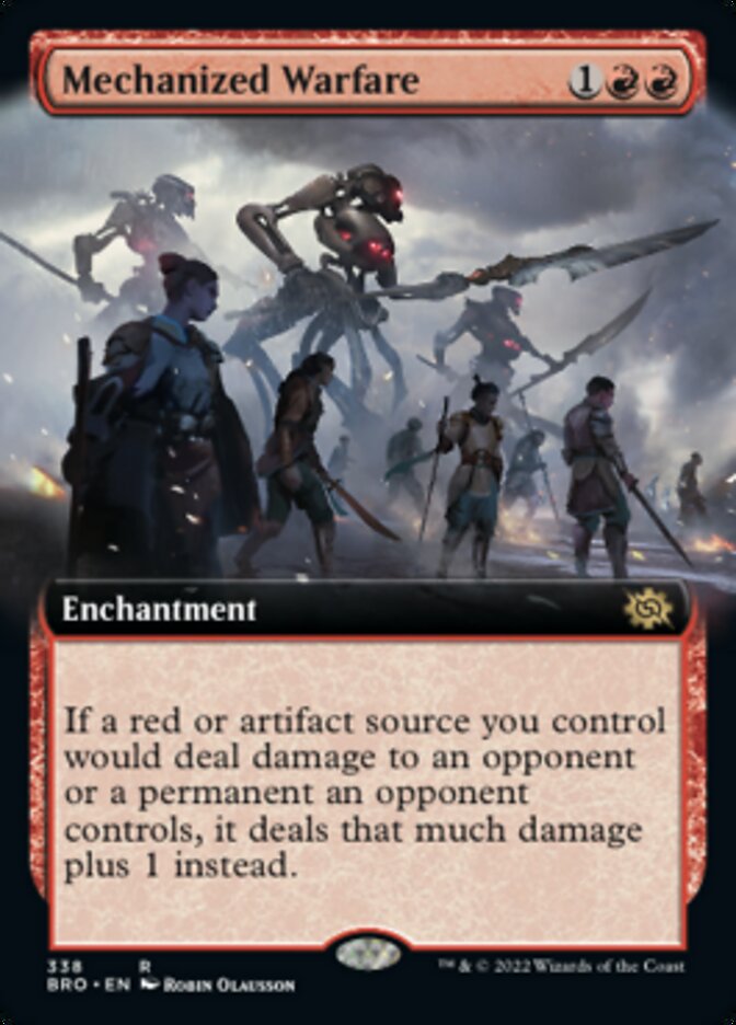 Mechanized Warfare (Extended Art) [The Brothers' War] | Card Merchant Takapuna