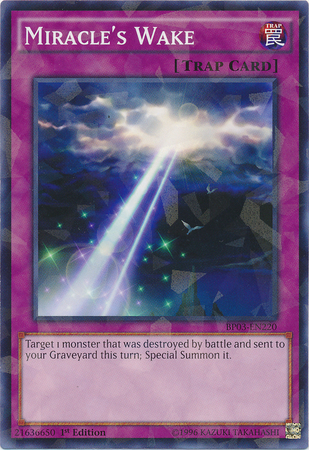 Miracle's Wake [BP03-EN220] Shatterfoil Rare | Card Merchant Takapuna