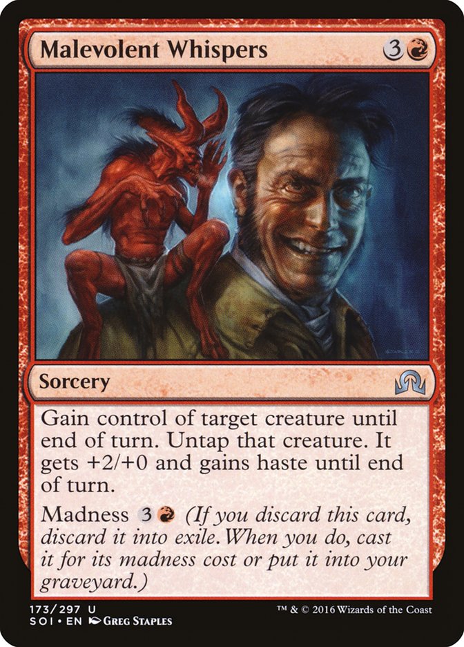 Malevolent Whispers [Shadows over Innistrad] | Card Merchant Takapuna