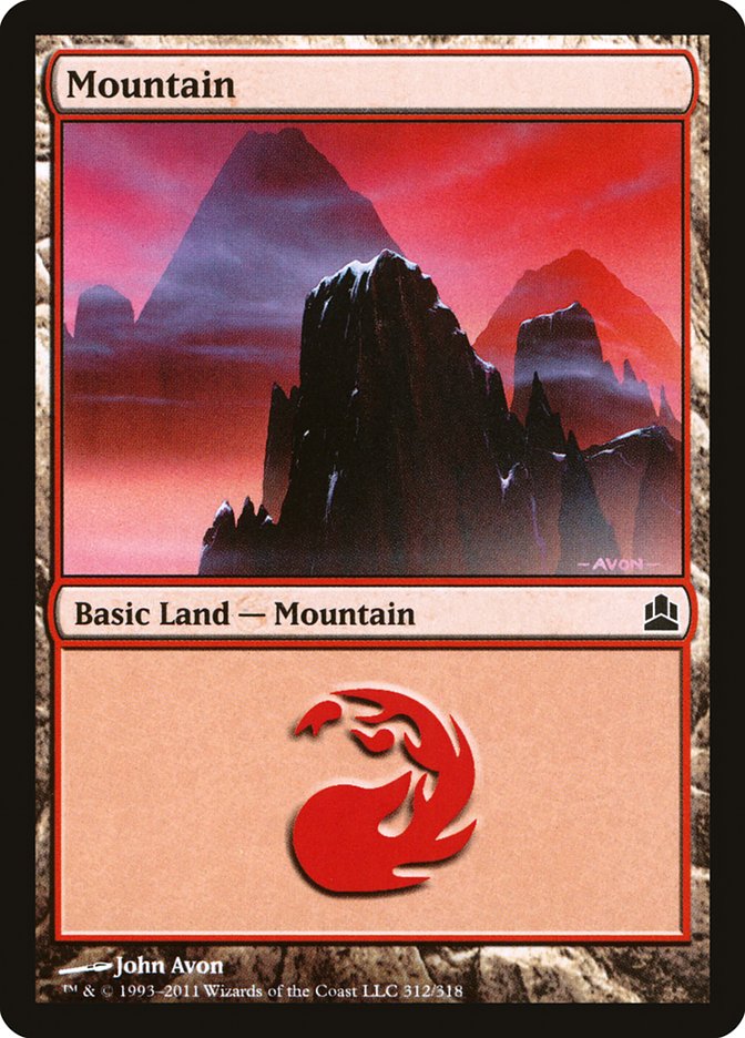 Mountain (312) [Commander 2011] | Card Merchant Takapuna