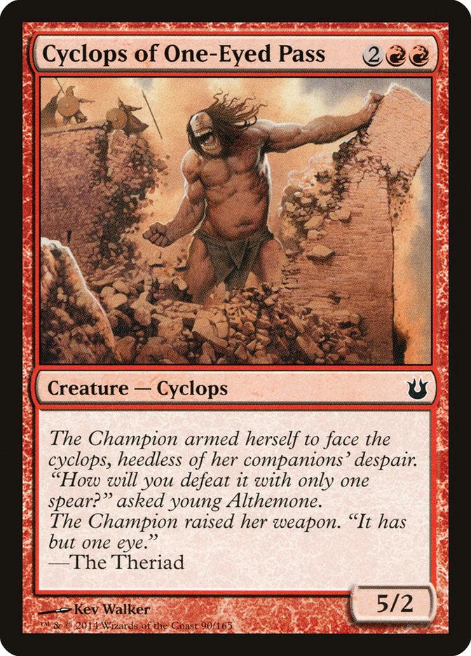 Cyclops of One-Eyed Pass [Born of the Gods] | Card Merchant Takapuna