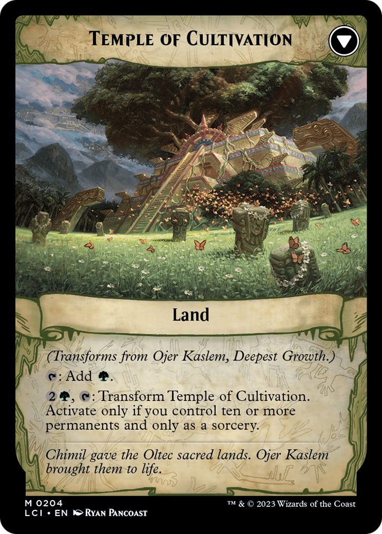 Ojer Kaslem, Deepest Growth // Temple of Cultivation [The Lost Caverns of Ixalan Prerelease Cards] | Card Merchant Takapuna