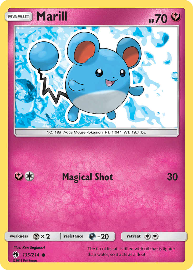 Marill (135/214) [Sun & Moon: Lost Thunder] | Card Merchant Takapuna