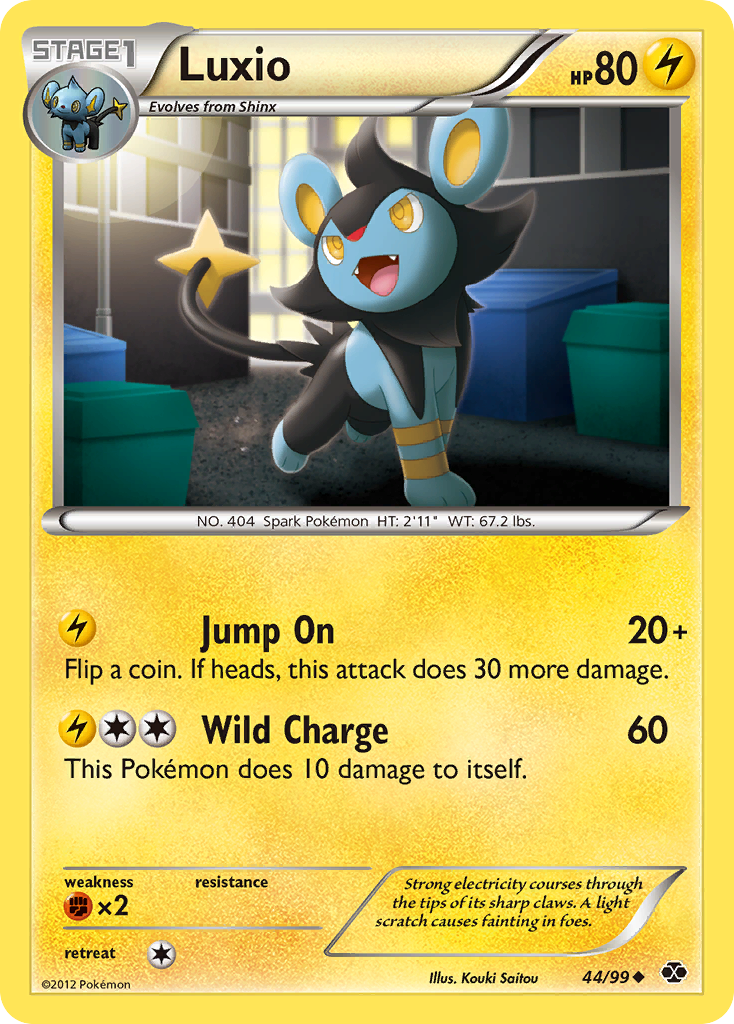 Luxio (44/99) [Black & White: Next Destinies] | Card Merchant Takapuna