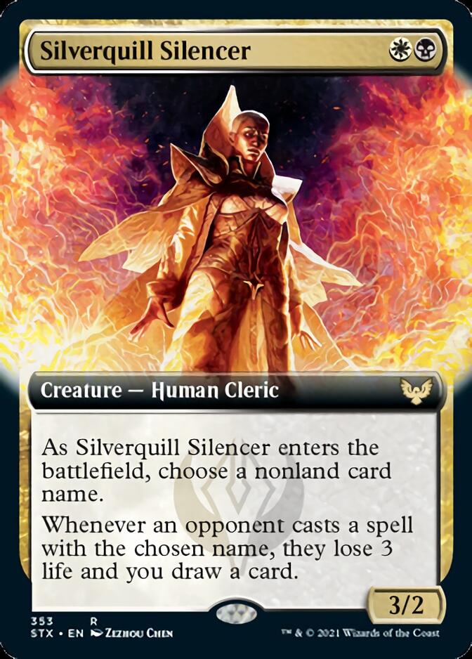 Silverquill Silencer (Extended Art) [Strixhaven: School of Mages] | Card Merchant Takapuna