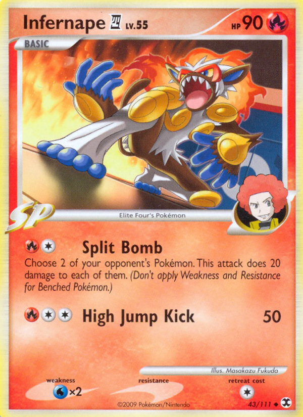 Infernape (43/111) [Platinum: Rising Rivals] | Card Merchant Takapuna