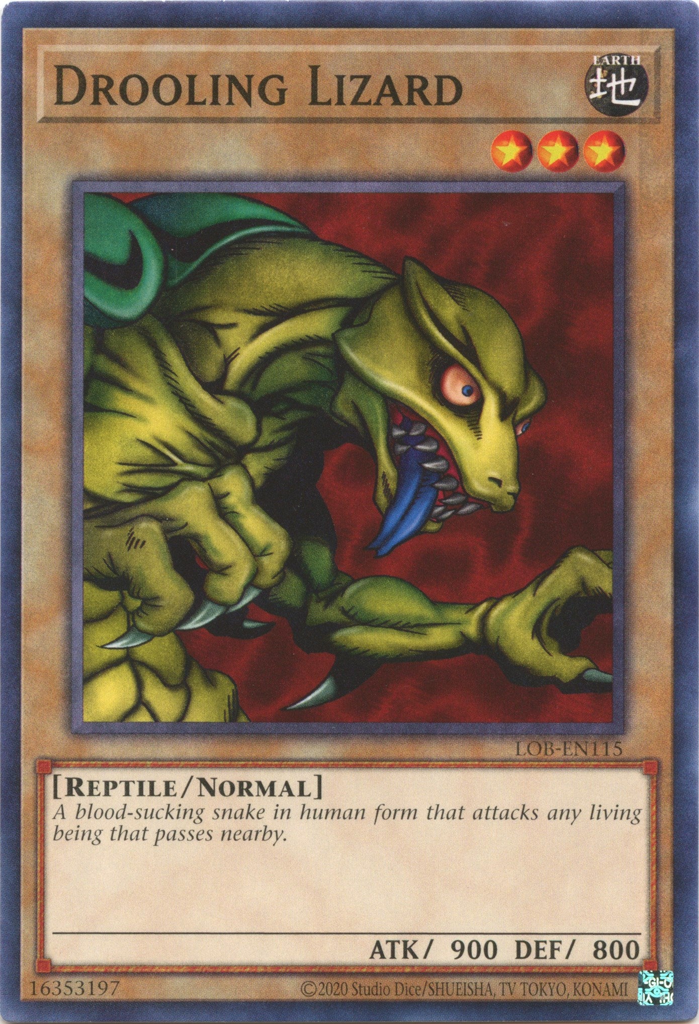 Drooling Lizard (25th Anniversary) [LOB-EN115] Common | Card Merchant Takapuna