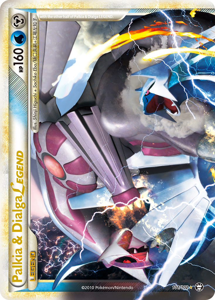 Palkia & Dialga LEGEND (101/102) [HeartGold & SoulSilver: Triumphant] | Card Merchant Takapuna