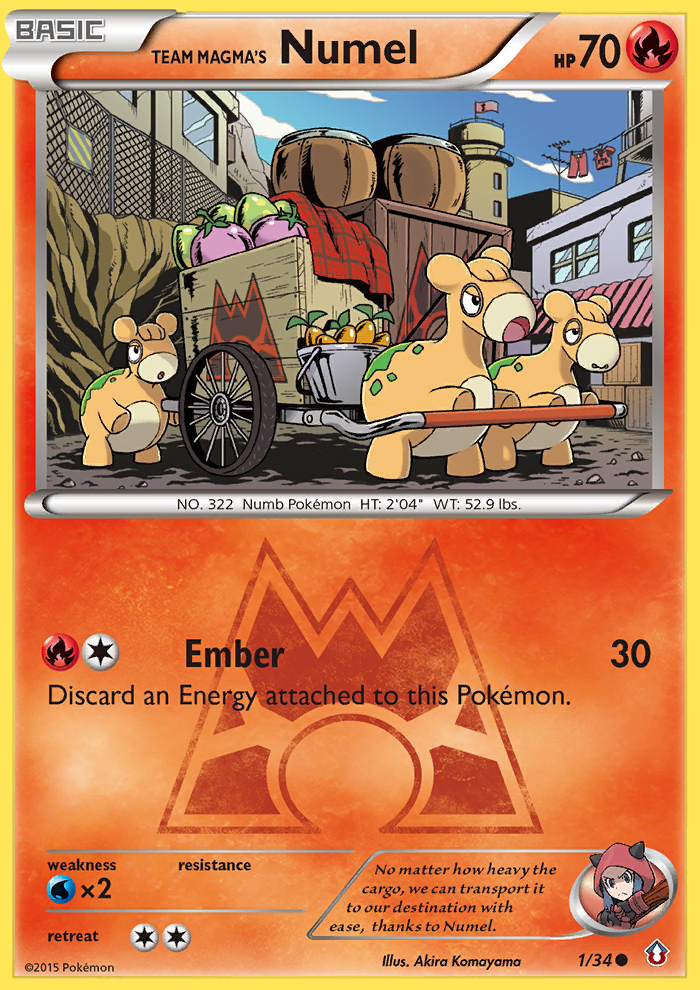 Team Magma's Numel (1/34) [XY: Double Crisis] | Card Merchant Takapuna